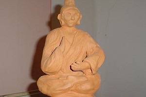 Keramik-12 - Ausschnitt. Kunstwerk von Aranka Mágori.