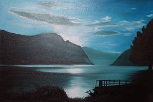 Morgendämmerung - Ausschnitt. Kunstwerk von Aranka Mágori.